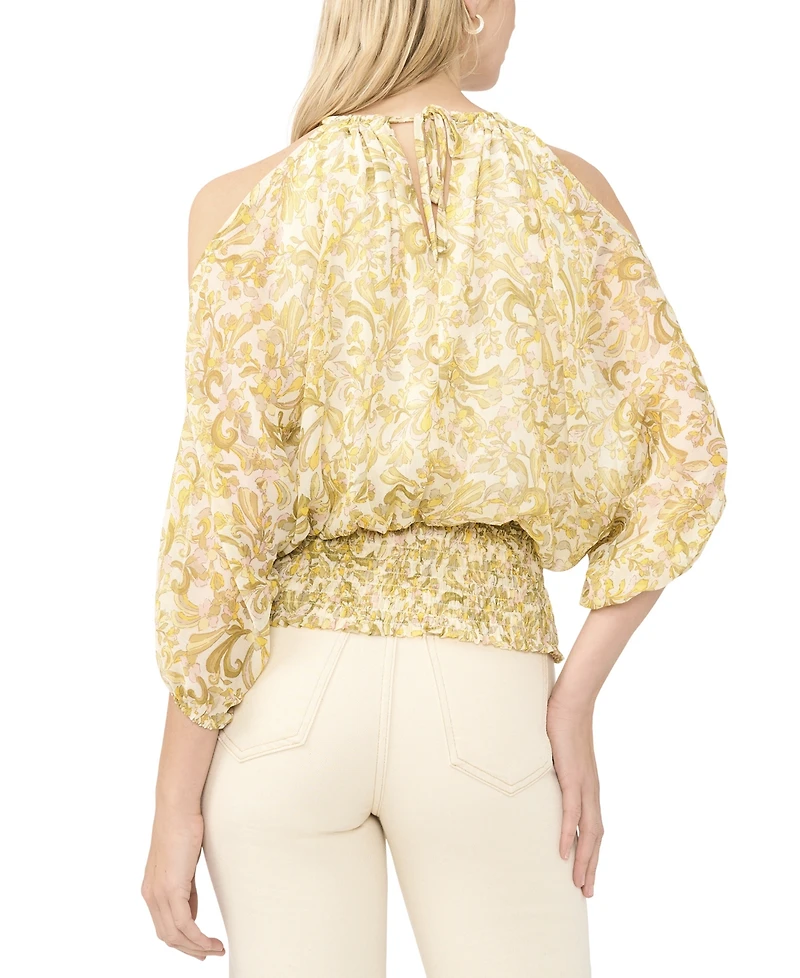 Sam & Jess Women's Halter Neck Cold Shoulder Blouse