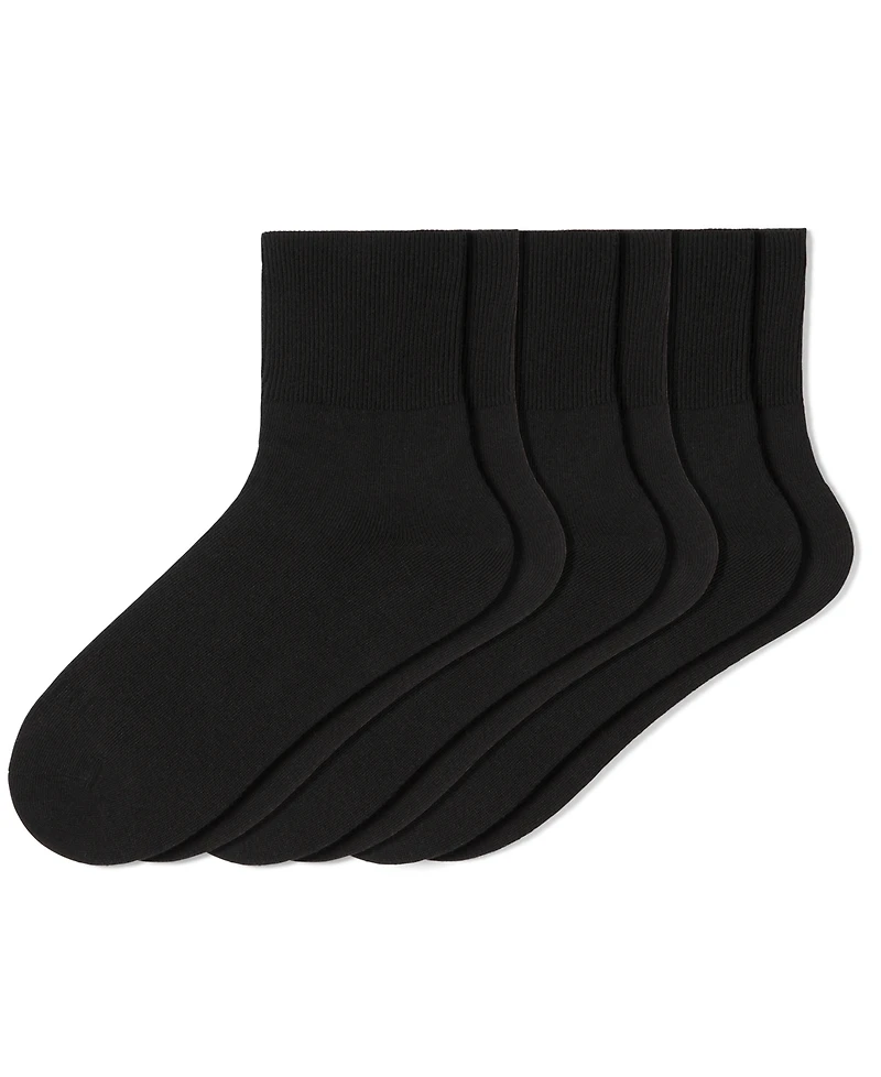 Hue Women's 3-Pk. Bobby Ribbed-Cuff Crew Socks U23317