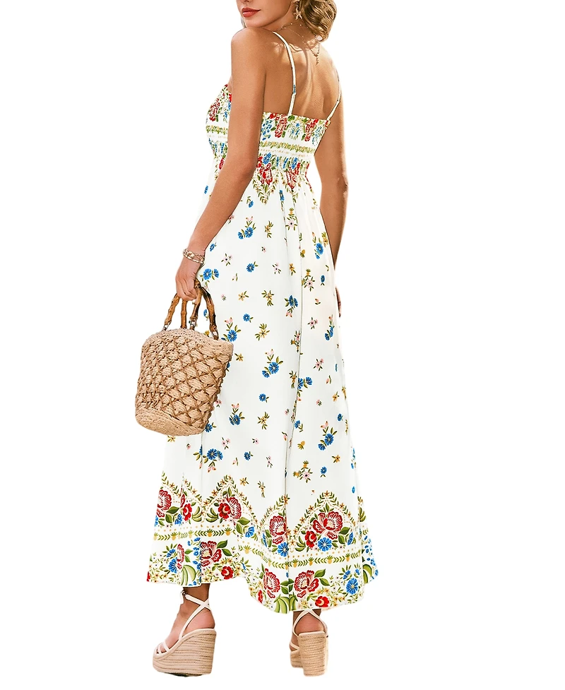 Cupshe Women's Gentle Start Floral Maxi Beach Dress