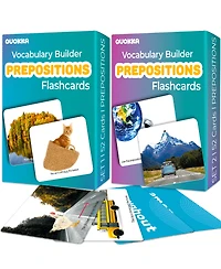 Quokka Flash Cards Set of 2 for Kids – Vocabulary Builder with Words, Sentences & Action Verbs
