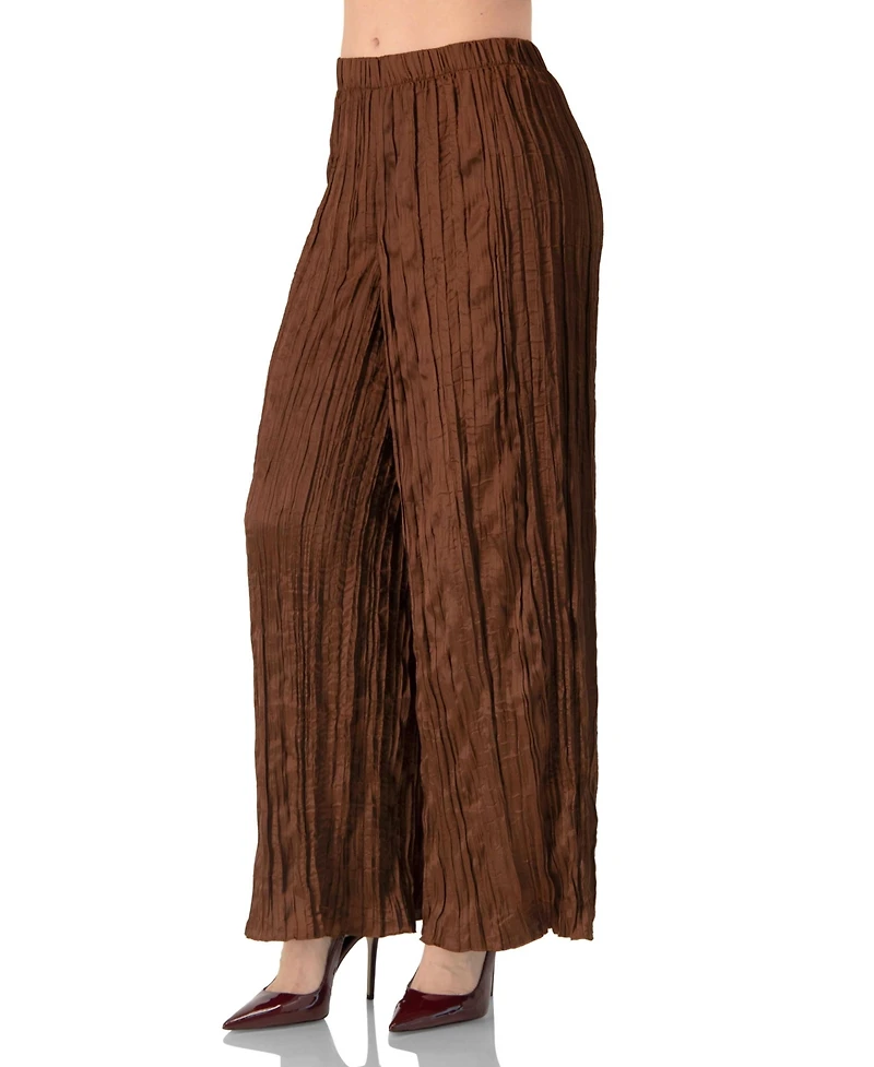 Ivonne Women's Wide-Leg Pleated Trousers