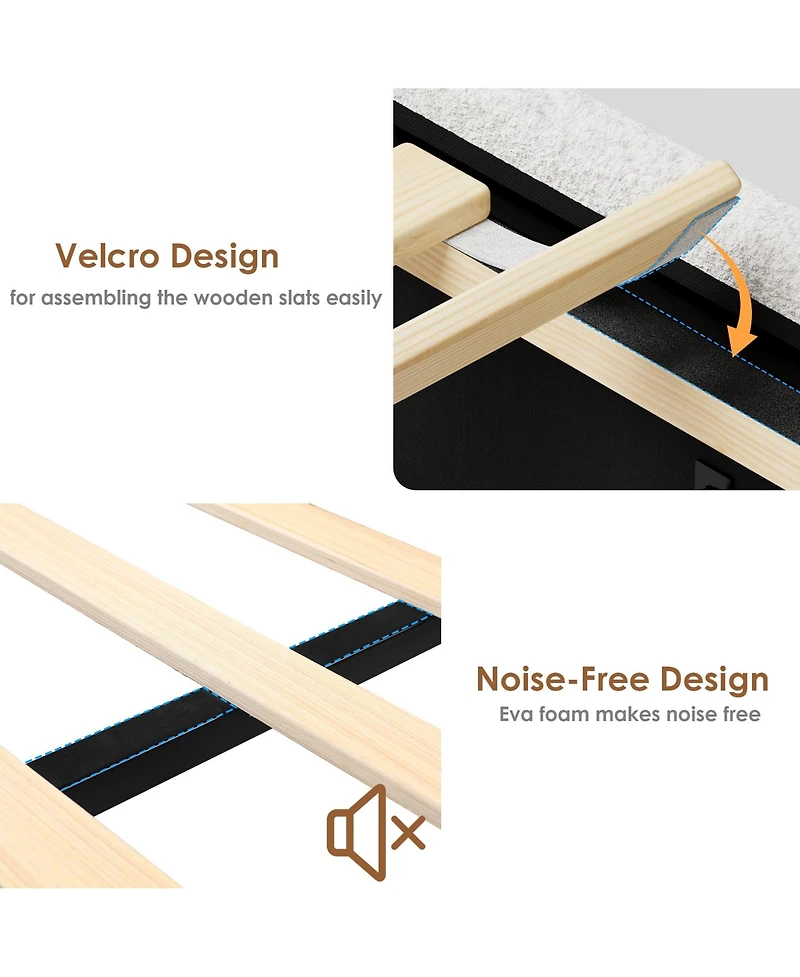 gaomon Platform Bed Frame