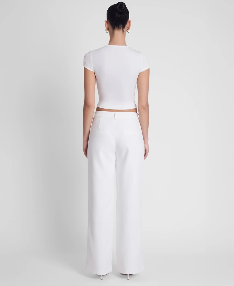 Leau Women's Classic Column Straight Trousers