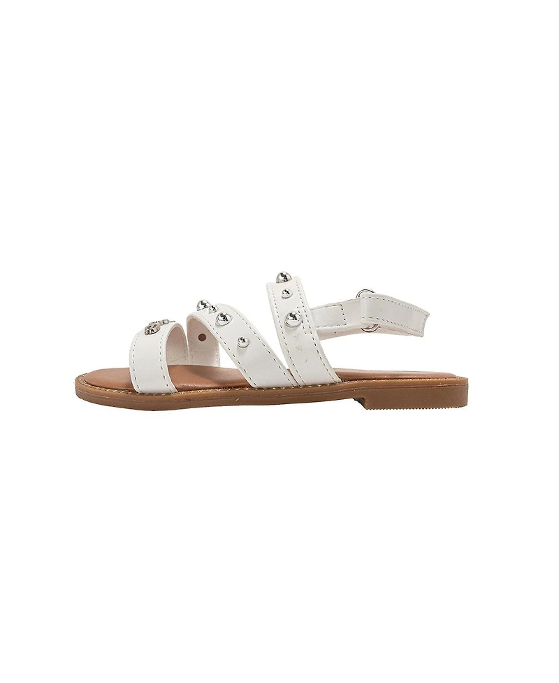 Bebe Girls fashion Sandals with Dome Stud Logo hw