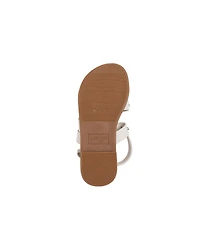 Bebe Little Girls fashion Sandals with Dome Stud Logo hw