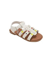 Bebe Girls Girl's Fashion Sandals – Comfy Dressy Shoes with Fruit Accents, Studs