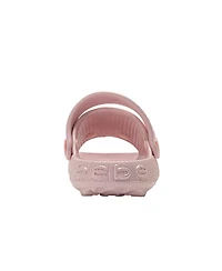 Bebe Little Girls Platform Eva Slide with Iridescent Finish and Sea Life Charms