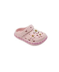 Bebe Big Girls Comfort Eva Clogs - Slip On Comfy Shoes with Flower Charms