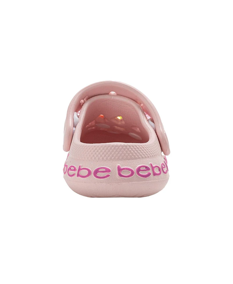 Bebe Toddler Eva Clogs - Lightweight and Comfortable, featuring Sparkling Gems Charms