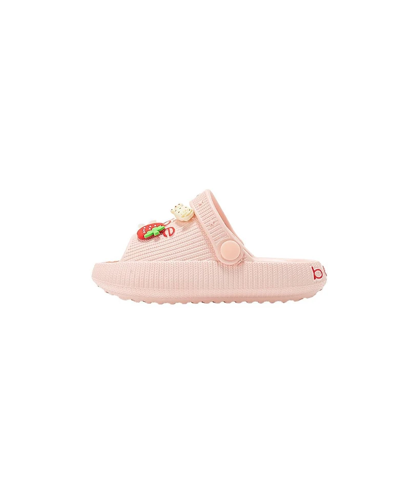 Bebe Big Girls Lightweight Eva Slide with Charms