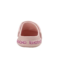 Bebe Little Girls Eve Lightweight Clogs - Slip On with Rhinestone Covered Bow