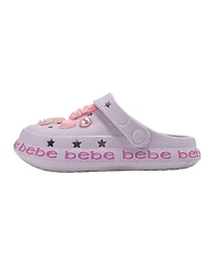 Bebe Big Girls Lightweight Eva Clogs Slip - On Comfy Shoes with Sea Life Charms