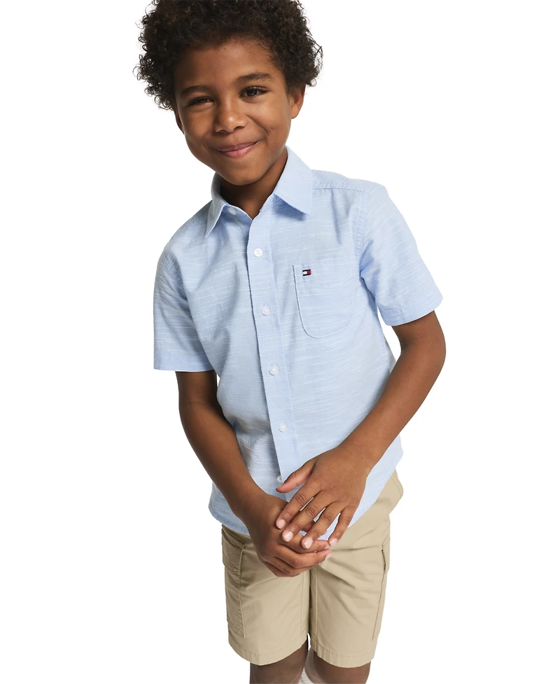 Tommy Hilfiger Boys' 2T-7 Short-Sleeve Shirt