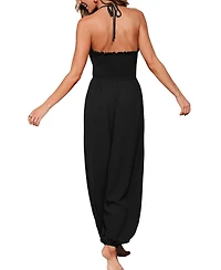Cupshe Women's V-Neck Zipper Closure Unlined Jumpsuit
