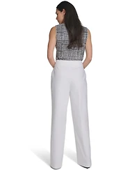 Calvin Klein Women's Mid-Rise Wide-Leg Pants
