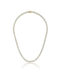 Sterling Silver Cubic Zirconia 3MM Tennis Necklace