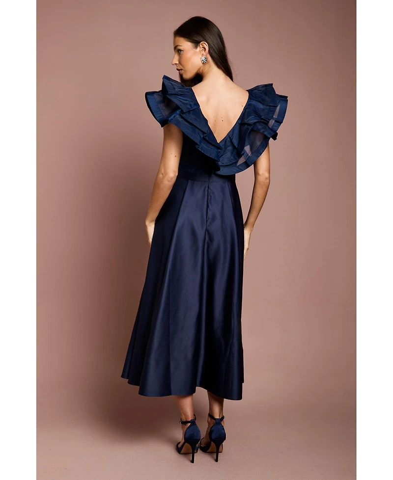 Coast Women's Frill Shoulder Midi Dress