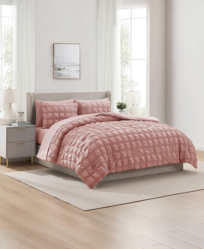 Nestl Luxury Soft Seersucker Design -Pc. Comforter Set