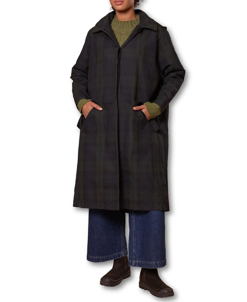 Celtic & Co. Women's British Waxed Cotton Trench Coat