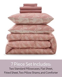 Nestl Luxury Soft Botanical Design -Pc. Comforter Set