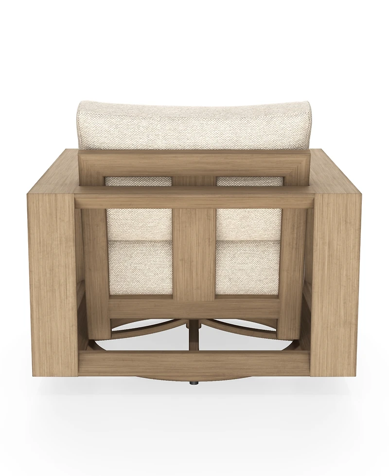 Mansfield 35" Olefin Outdoor Swivel Club Chair