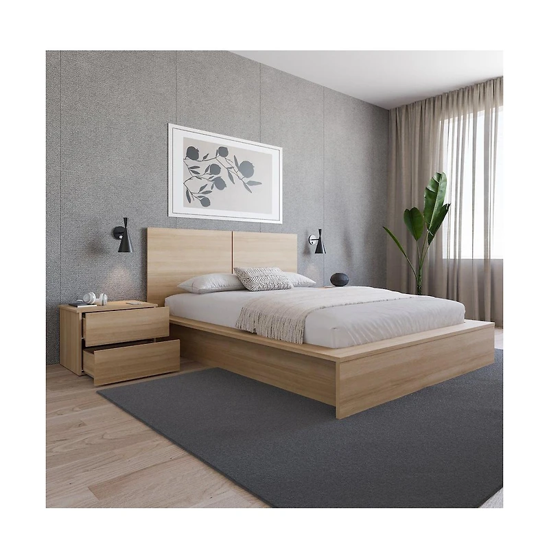 Nexera James Nightstand With 2-Drawers