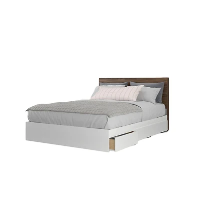Nexera Bed Frame And Headboard, Queen.