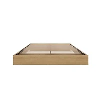 Nexera Platform Bed Frame, Queen, Maple