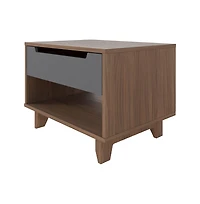 Nexera Nightstand 1-Drawer And Folding Door