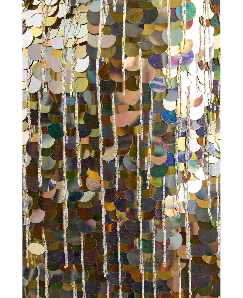 Nasty Gal Women's Disc Tassel High Neck Mini Dress