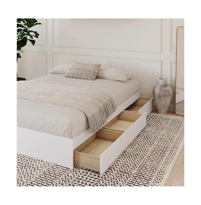 Nexera 3-Drawer Storage Bed Frame