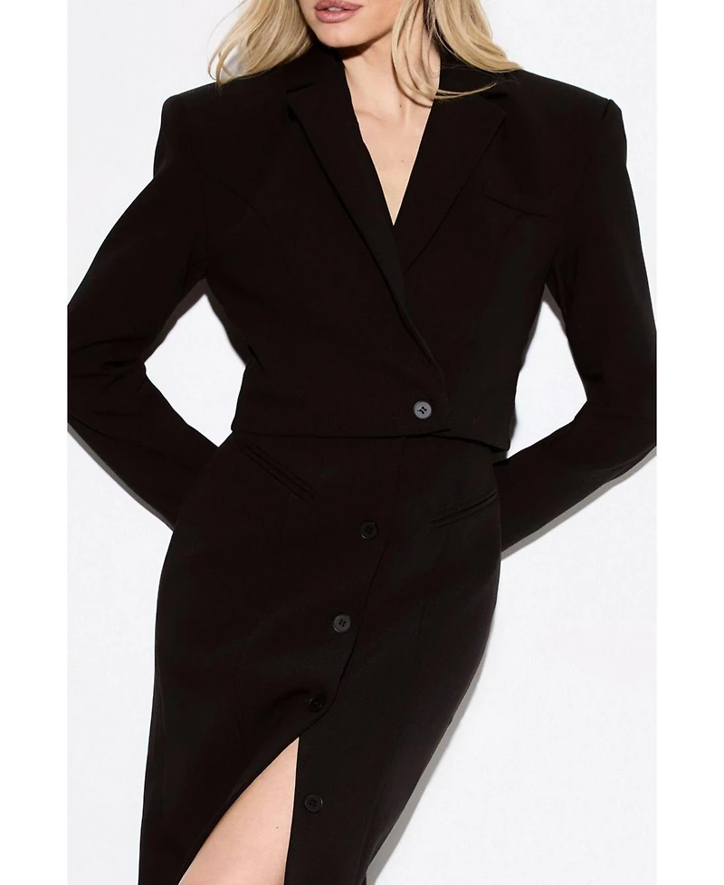 MissPap Women's Premium Pleat Back Blazer