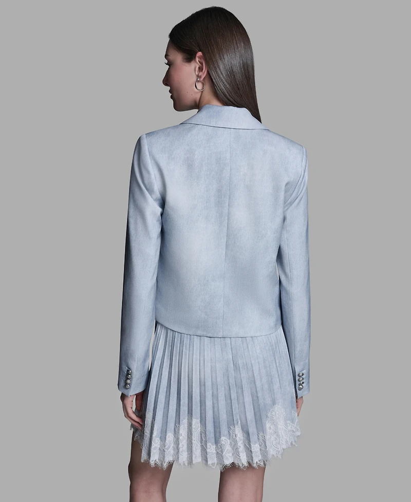 Bcbg Women's Printed Open-Front Jacket