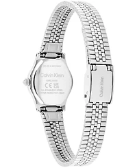 Calvin Klein Women's Ck Contemporary Silver Tone Stainless Steel Bracelet Watch, 18mm