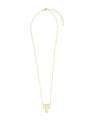 Macy's Gold Plated Bow Initial Necklaces