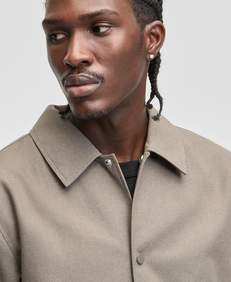 Mode of One Men's Relaxed-Fit Linen Jacket, Macy's Exclusive