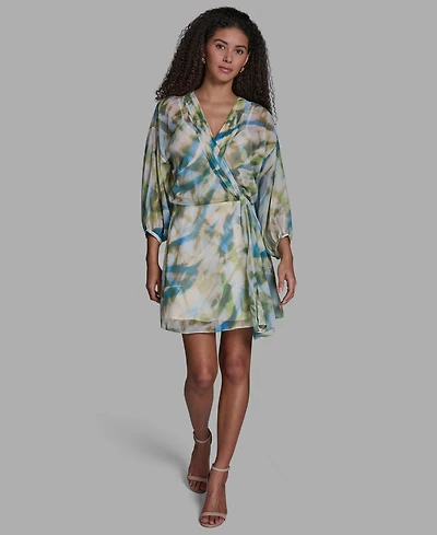 Bcbg Women's Long-Sleeve Mini Dress