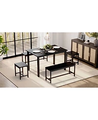gaomon 5-Piece Extendable Dining Table Set for 4-8 People
