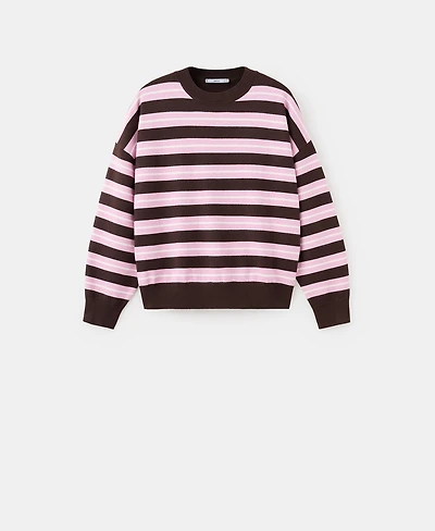 Mango Women's Knit Striped Sweater