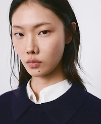 Mango Women's Knitted Polo-Neck Sweater