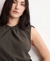 Mango Women's Draped Detail Belt Jumpsuit