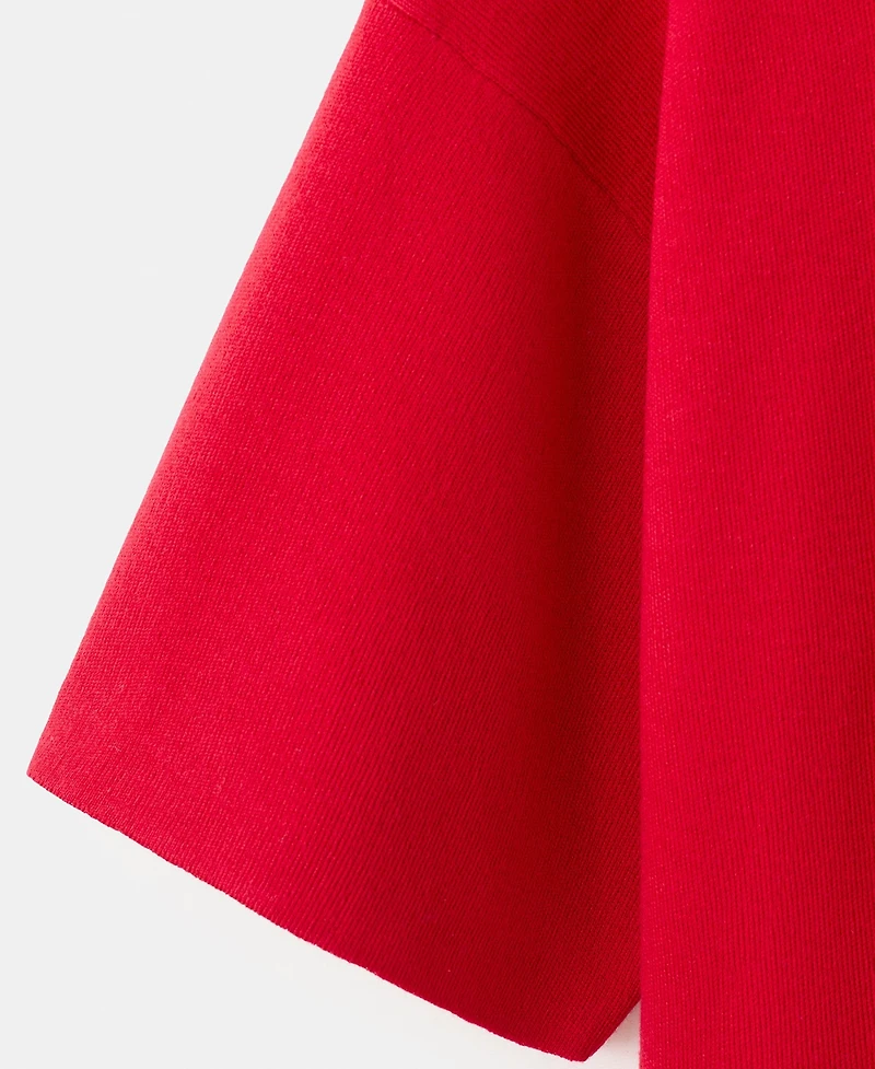 Mango Women's Oversize Short Sleeve Sweater