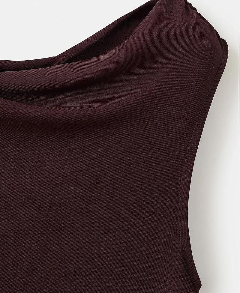 Mango Women's Ruched Long Dress