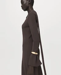 Mango Women's A-Line Foulard Dress