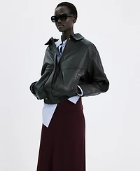 Mango Women's Fine Knit Midi Skirt