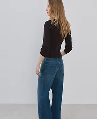 Mango Women's Combined Shirt-Collar Sweater