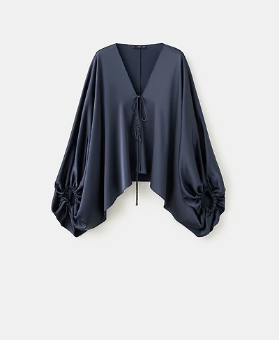 Mango Women's Puffed Sleeves Top