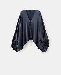 Mango Women's Puffed Sleeves Top