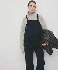 Mango Women's Maternity Denim Dungarees
