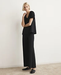 Mango Women's Cotton Short-Sleeved Pajama T-Shirt